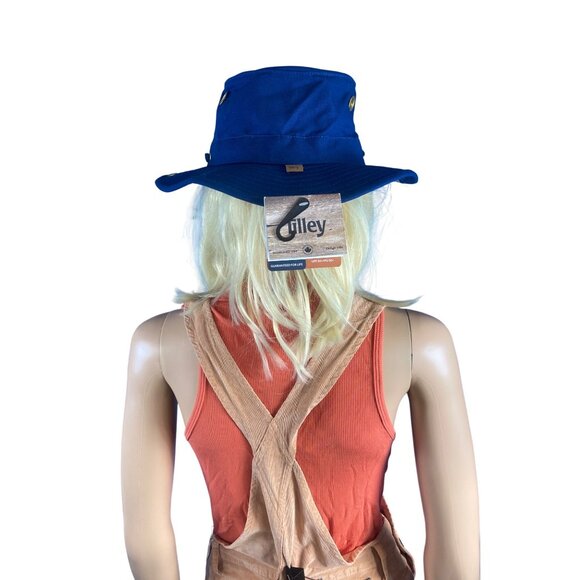 NWT Tilley T3 Cotton Duck Hat, Snap up, Navy, 71/2 60cm Large Unisex MSRP$99 - Picture 7 of 17